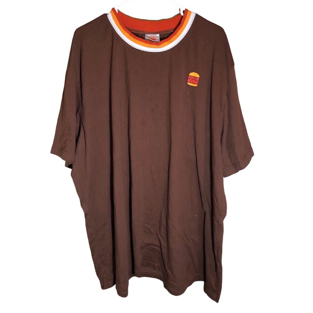 Vintage Brown Burger King Employee Shirt 4X